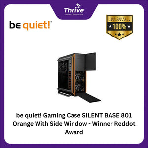 be quiet! Gaming Case SILENT BASE 801 Orange With Side Window - Winner Reddot Award