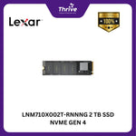 Load image into Gallery viewer, LNM710X002T-RNNNG 2 TB SSD NVME GEN 4
