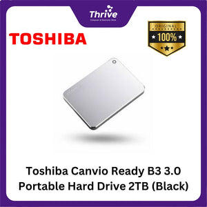 Toshiba Canvio Ready B3 3.0 Portable Hard Drive 2TB (Black)