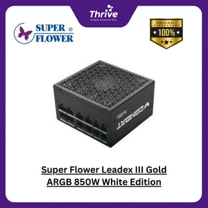 Super Flower Leadex III Gold ARGB 850W White Edition - SF-850F14RG (WH) - 80+ GOLD - Full Modular - 10 Years