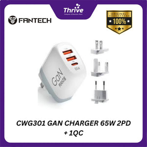 CWG301 GAN CHARGER 65W 2PD + 1QC