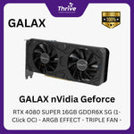 Load image into Gallery viewer, GALAX nVidia Geforce RTX 4080 SUPER 16GB GDDR6X SG (1-Click OC) - ARGB EFFECT - TRIPLE FAN -