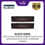 Load image into Gallery viewer, KLEVV DDR4 BOLT X Series PC25600 3200MHz Dual Channel 16GB (2X8GB) 16-18-18-38 - KD48GU880-32A160U