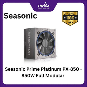 Seasonic Prime Platinum PX-850 - 850W Full Modular - 80+ Platinum Certified - 12 Years Warranty Replacement