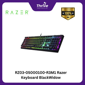 RZ03-05000100-R3M1 Razer Keyboard BlackWidow V4 75% - Hot-swappable Mechanical Gaming Keyboard - Black