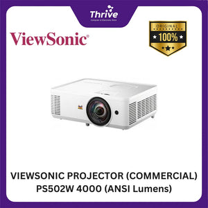 VIEWSONIC PROJECTOR (COMMERCIAL) PS502W 4000 (ANSI Lumens)