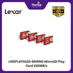 Load image into Gallery viewer, LMSPLAY512G-BNNNG MicroSD Play Card 150MB/s
