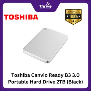 Toshiba Canvio Ready B3 3.0 Portable Hard Drive 2TB (Black)