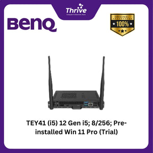 TEY41 (i5) 12 Gen i5; 8/256; Pre-installed Win 11 Pro (Trial)