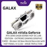 Load image into Gallery viewer, GALAX nVidia Geforce RTX 3090 24GB DDR6X HOF OC LAB EDITION - EXTREME GAMING GRAPHIC CARD - (Broken 16 New World Records) with HOF PANEL III (LCD) - ARGB TRIPLE FAN -
