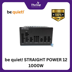 be quiet! STRAIGHT POWER 12 1000W - Fully Modular - ATX 3.0 PCIe 5.0 - 80+ Platinum Certified - 10 Years Warranty - Number 1 PSU in Germany