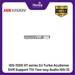 Load image into Gallery viewer, iDS-7200 XT series 1U Turbo AcuSense DVR Support TVI Two-way Audio iDS-7216HQHI-M1/XT
