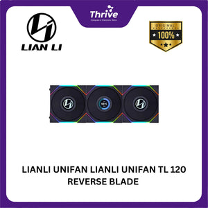 LIANLI UNIFAN LIANLI UNIFAN TL 120 REVERSE BLADE & NON REVERSE BLADE : TL 120 TRIPLE PACK BLACK & WHITE