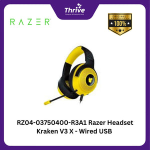 RZ04-03750400-R3A1 Razer Headset Kraken V3 X - Wired USB - Pokemon