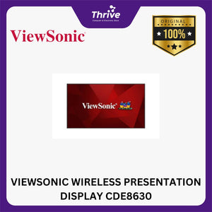 VIEWSONIC WIRELESS PRESENTATION DISPLAY CDE8630