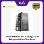 Load image into Gallery viewer, Antec NX290 - ATX Gaming Case - Tempered Glass Side Panel - FREE 3 PCS 12CM RGB FANS + 1 PCS 12CM FAN
