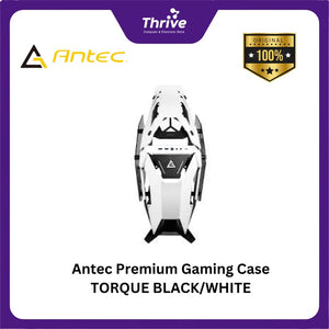 Antec Premium Gaming Case TORQUE BLACK/WHITE - Aluminum Panels - Dual Side 4mm Tempered Glass - Type C 3.1 Ready