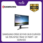 Load image into Gallery viewer, SAMSUNG CR50 32 FHD 16:9 CURVED VA 72% NTSC 75HZ 1Y PART + 3Y SERVICE
