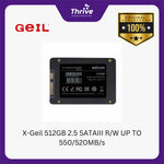 Load image into Gallery viewer, X-Geil 512GB 2.5 SATAIII R/W UP TO 550/520MB/s
