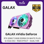 Load image into Gallery viewer, GALAX nVidia Geforce RTX 3060 Ti 8GB DDR6X EX WHITE PLUS (1-Click OC) - RGB EFFECT - DUAL FAN -
