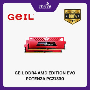 GEIL DDR4 AMD EDITION EVO POTENZA PC21330 2666MHz Dual Channel 32GB (2x16GB) 19-19-19-43 GAPB432GB2666C19DC