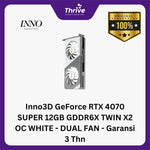 Load image into Gallery viewer, Inno3D GeForce RTX 4070 SUPER 12GB GDDR6X TWIN X2 - DUAL FAN - Garansi 3 Thn
