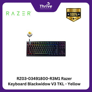 RZ03-03491800-R3M1 Razer Keyboard Blackwidow V3 TKL - Yellow