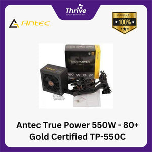 Antec True Power 550W - 80+ Gold Certified TP-550C - 5 Years Warranty Replacement