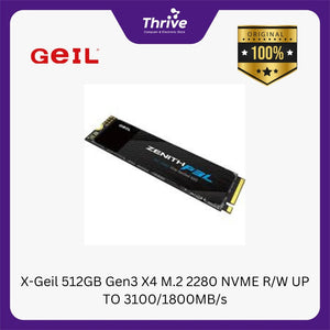 X-Geil 512GB Gen3 X4 M.2 2280 NVME R/W UP TO 3100/1800MB/s