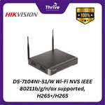 Load image into Gallery viewer, DS-7104NI-S1/W Wi-Fi NVS IEEE 80211b/g/n/ax supported, H265+/H265