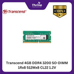 Load image into Gallery viewer, Transcend 4GB DDR4 3200 SO-DIMM 1Rx8 512Mx8 CL22 1.2V
