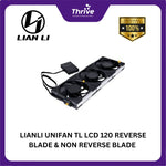 Load image into Gallery viewer, LIANLI UNIFAN TL LCD 120 REVERSE BLADE &amp; NON REVERSE BLADE : TL 120 LCD TRIPLE PACK BLACK &amp; WHITE
