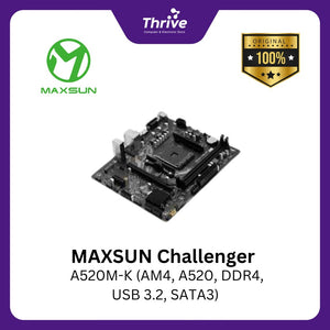 MAXSUN Challenger A520M-K (AM4, A520, DDR4, USB 3.2, SATA3)