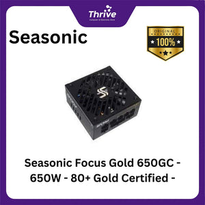 Seasonic Focus Gold 650GC - 650W - 80+ Gold Certified - 5 Years Warranty Replacement