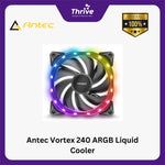 Load image into Gallery viewer, Antec Vortex 240 ARGB Liquid Cooler - Suspended Spiral Pump Head Design - 2x Fusion 120 PWM ARGB Fan
