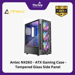 Load image into Gallery viewer, Antec NX260 - ATX Gaming Case - Tempered Glass Side Panel - FREE 3 PCS 12CM ARGB FANS
