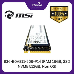 936-B0A811-209-P14 (RAM 16GB, SSD NVME 512GB, Non OS)