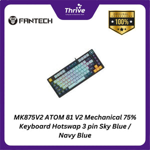 MK875V2 ATOM 81 V2 Mechanical 75% Keyboard Hotswap 3 pin Sky Blue / Navy Blue