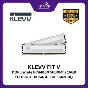 KLEVV FIT V DDR5 White PC44800 5600Mhz 16GB (1X16GB) - KD5AGU880-56K300Q