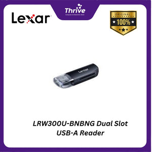 LRW300U-BNBNG Dual Slot USB-A Reader