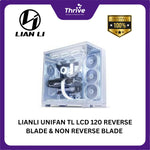 Load image into Gallery viewer, LIANLI UNIFAN TL LCD 120 REVERSE BLADE &amp; NON REVERSE BLADE : TL 120 LCD SINGLE PACK BLACK &amp; WHITE
