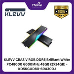 Load image into Gallery viewer, KLEVV CRAS V RGB DDR5 Brilliant White PC48000 6000MHz 48GB (2X24GB) - KD5KGUD80-60A300J
