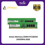 Load image into Gallery viewer, Antec Memory DDR4 PC19200 2400MHz 8GB (2x4GB) Dual Channel - Blue Led - 2 PCS x AMD4UZ124001604G-5SB
