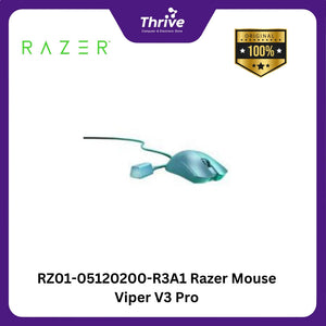 RZ01-05120200-R3A1 Razer Mouse Viper V3 Pro - Wireless Esports Gaming Mouse - White