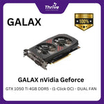 Load image into Gallery viewer, GALAX nVidia Geforce GTX 1050 Ti 4GB DDR5 - (1-Click OC) - DUAL FAN