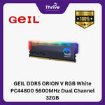Load image into Gallery viewer, GEIL DDR5 ORION V RGB White PC44800 5600MHz Dual Channel 32GB (2x16GB) - GAVSW532GB5600C38ADC (Intel XMP &amp; AMD EXPO Ready) Support AMD &amp; INTEL