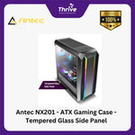 Load image into Gallery viewer, Antec NX201 - ATX Gaming Case - Tempered Glass Side Panel - Front ARGB STRIP - FREE 1 PCS 12CM FAN
