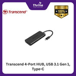 Load image into Gallery viewer, Transcend 4-Port HUB, USB 3.1 Gen 1, Type-C
