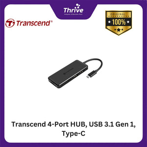 Transcend 4-Port HUB, USB 3.1 Gen 1, Type-C