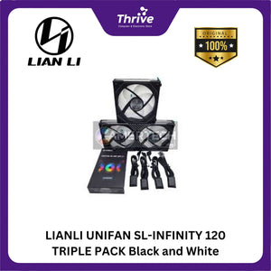 LIANLI UNIFAN SL-INFINITY 120 TRIPLE PACK Black and White